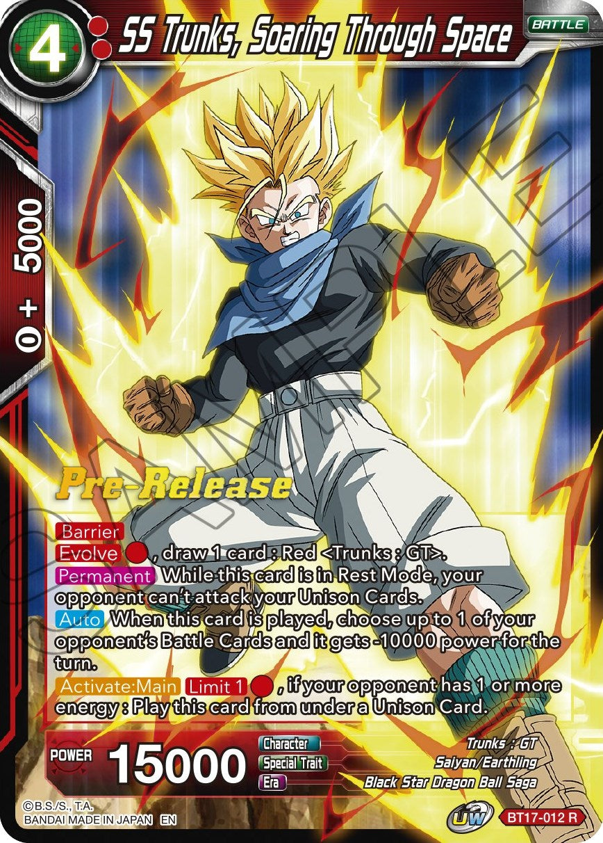 SS Trunks, Soaring Through Space (BT17-012) [Ultimate Squad Prerelease Promos] | Dragon's Lair Comics and Fantasy Houston TX