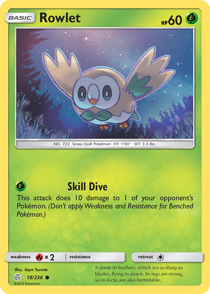 Rowlet (18/236) [Sun & Moon: Cosmic Eclipse] | Dragon's Lair Comics and Fantasy Houston TX