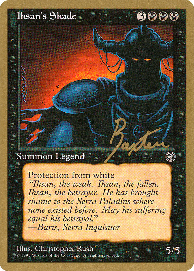 Ihsan's Shade (George Baxter) [Pro Tour Collector Set] | Dragon's Lair Comics and Fantasy Houston TX