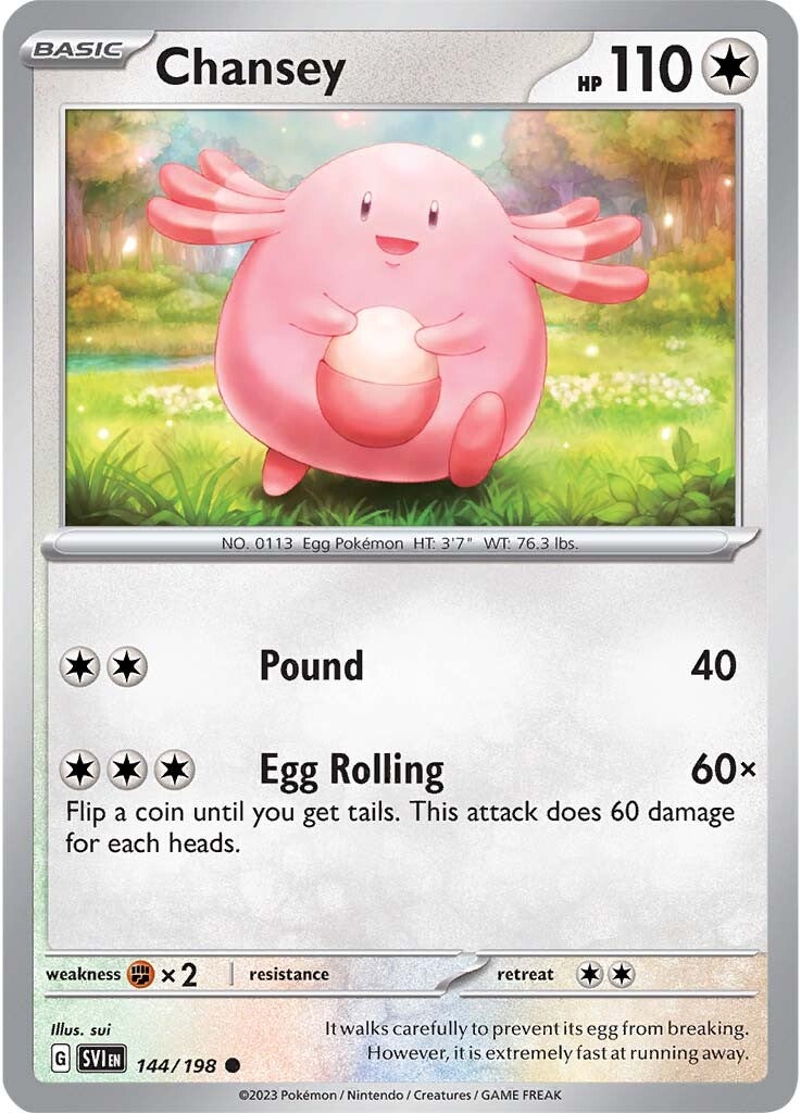 Chansey (144/198) [Scarlet & Violet: Base Set] | Dragon's Lair Comics and Fantasy Houston TX