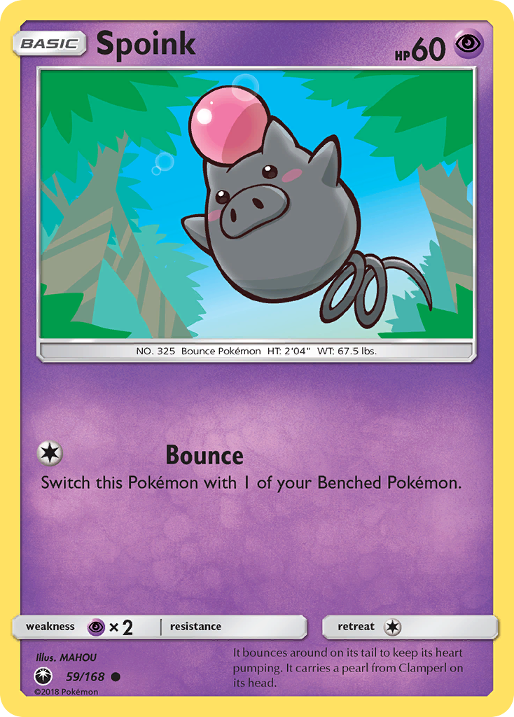 Spoink (59/168) [Sun & Moon: Celestial Storm] | Dragon's Lair Comics and Fantasy Houston TX