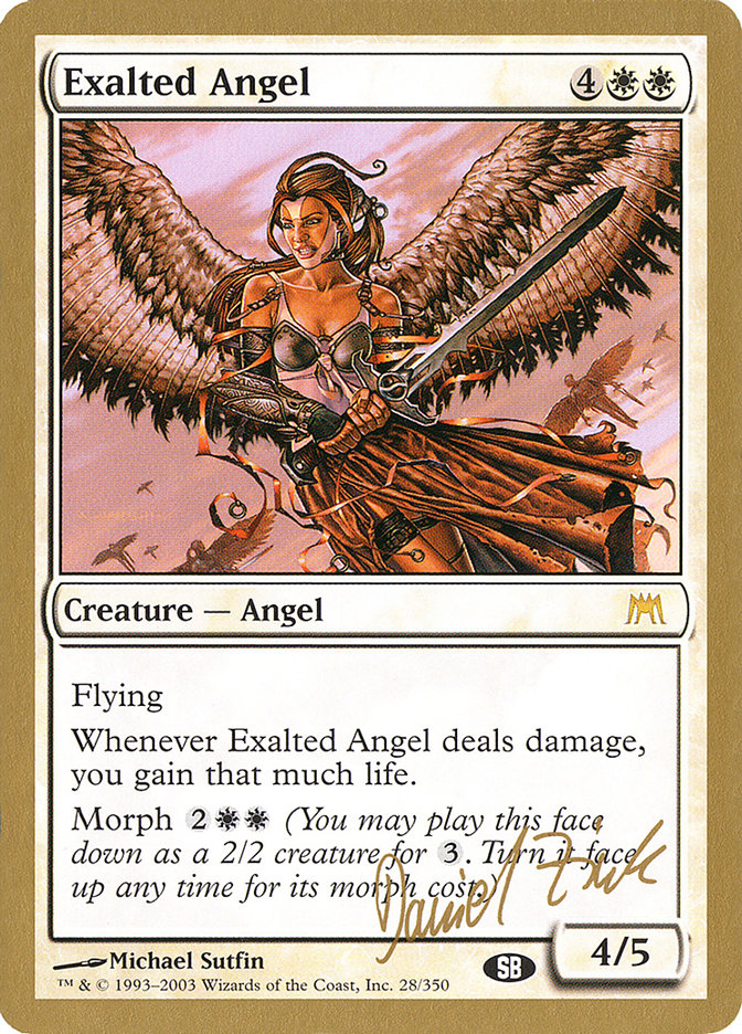 Exalted Angel (Daniel Zink) (SB) [World Championship Decks 2003] | Dragon's Lair Comics and Fantasy Houston TX