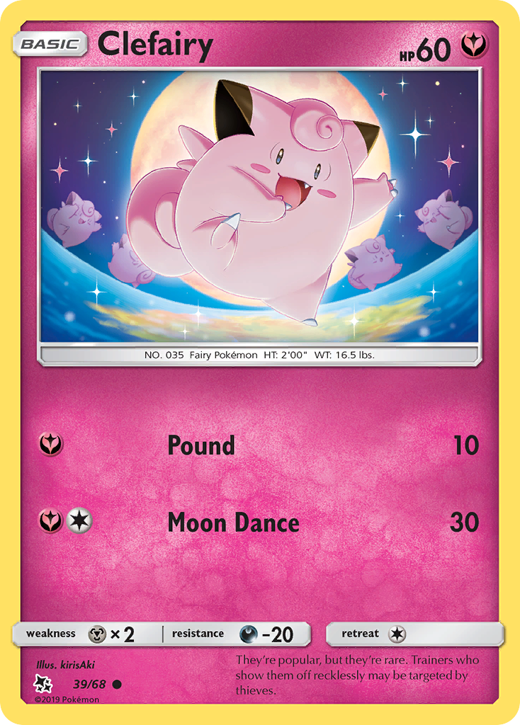 Clefairy (39/68) [Sun & Moon: Hidden Fates] | Dragon's Lair Comics and Fantasy Houston TX