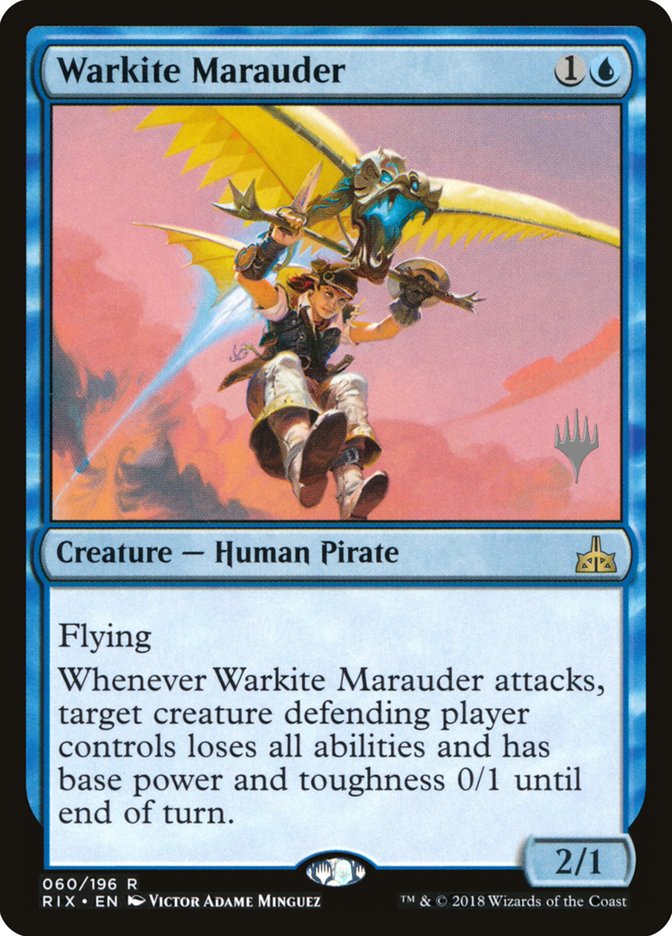 Warkite Marauder (Promo Pack) [Rivals of Ixalan Promos] | Dragon's Lair Comics and Fantasy Houston TX