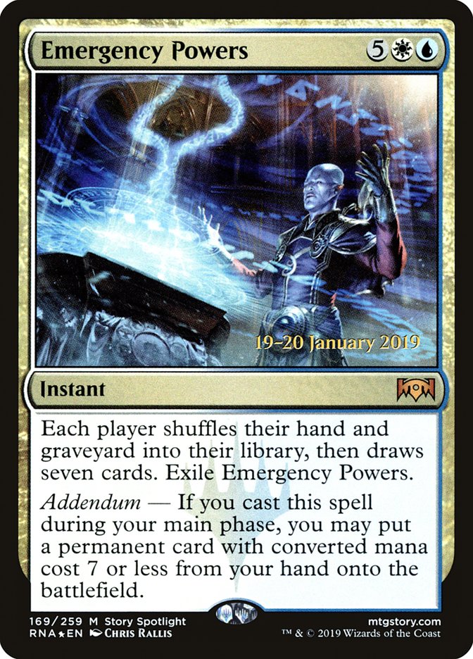 Emergency Powers [Ravnica Allegiance Prerelease Promos] | Dragon's Lair Comics and Fantasy Houston TX