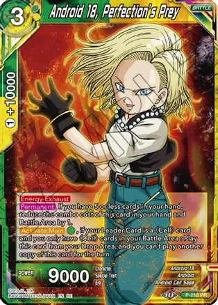 Android 18, Perfection's Prey (P-210) [Mythic Booster] | Dragon's Lair Comics and Fantasy Houston TX