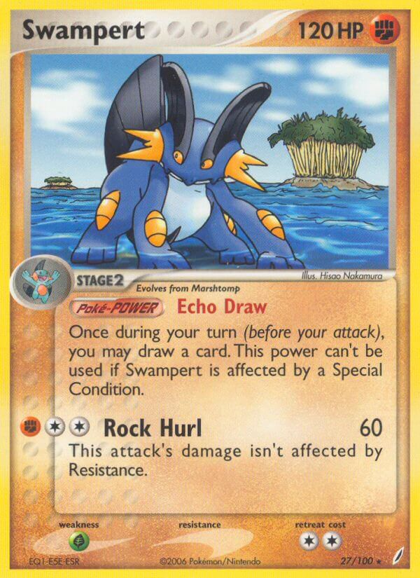 Swampert (27/100) (Theme Deck Exclusive) [EX: Crystal Guardians] | Dragon's Lair Comics and Fantasy Houston TX