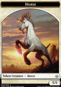 Horse // Warrior Double-Sided Token [Hour of Devastation Tokens] | Dragon's Lair Comics and Fantasy Houston TX