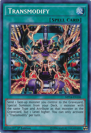 Transmodify [MP14-EN106] Secret Rare | Dragon's Lair Comics and Fantasy Houston TX