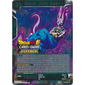 Beerus, Godly Majesty (BT8-053) [Judge Promotion Cards] | Dragon's Lair Comics and Fantasy Houston TX