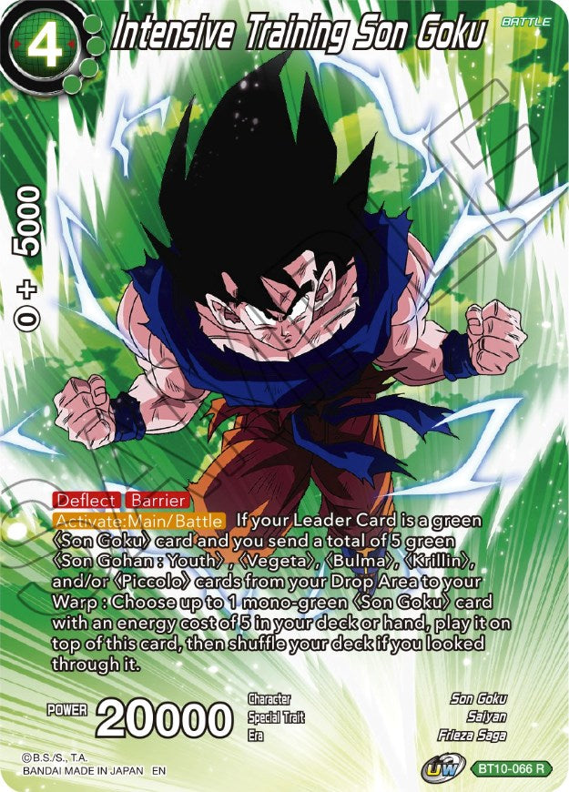 Intensive Training Son Goku (BT10-066) [Theme Selection: History of Son Goku] | Dragon's Lair Comics and Fantasy Houston TX