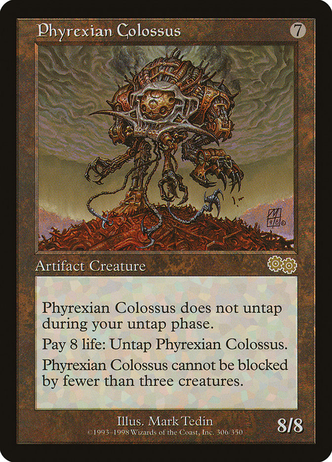 Phyrexian Colossus [Urza's Saga] | Dragon's Lair Comics and Fantasy Houston TX