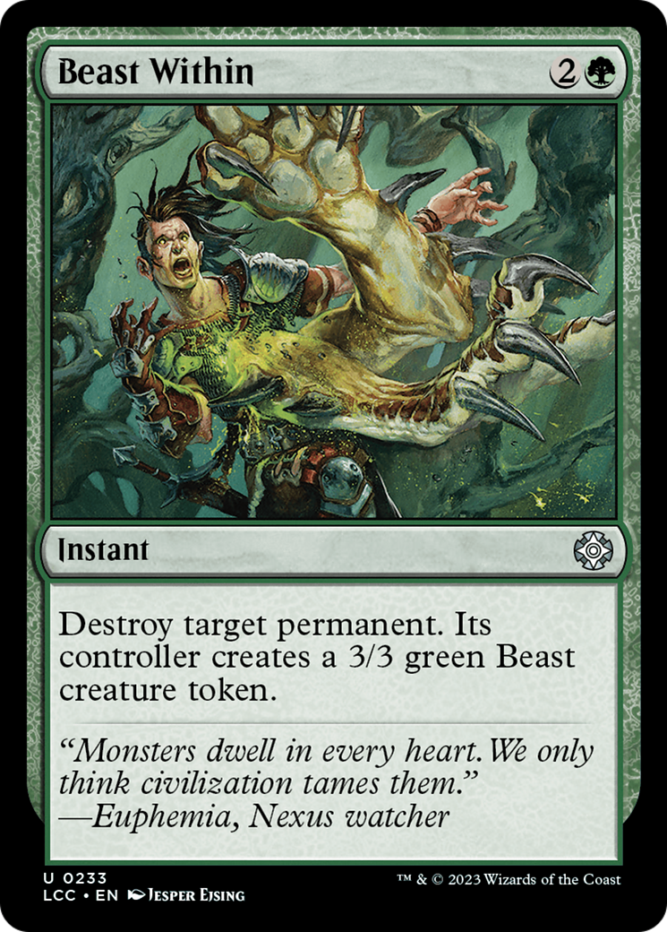 Beast Within [The Lost Caverns of Ixalan Commander] | Dragon's Lair Comics and Fantasy Houston TX