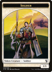 Cat // Soldier Double-Sided Token [Commander 2018 Tokens] | Dragon's Lair Comics and Fantasy Houston TX