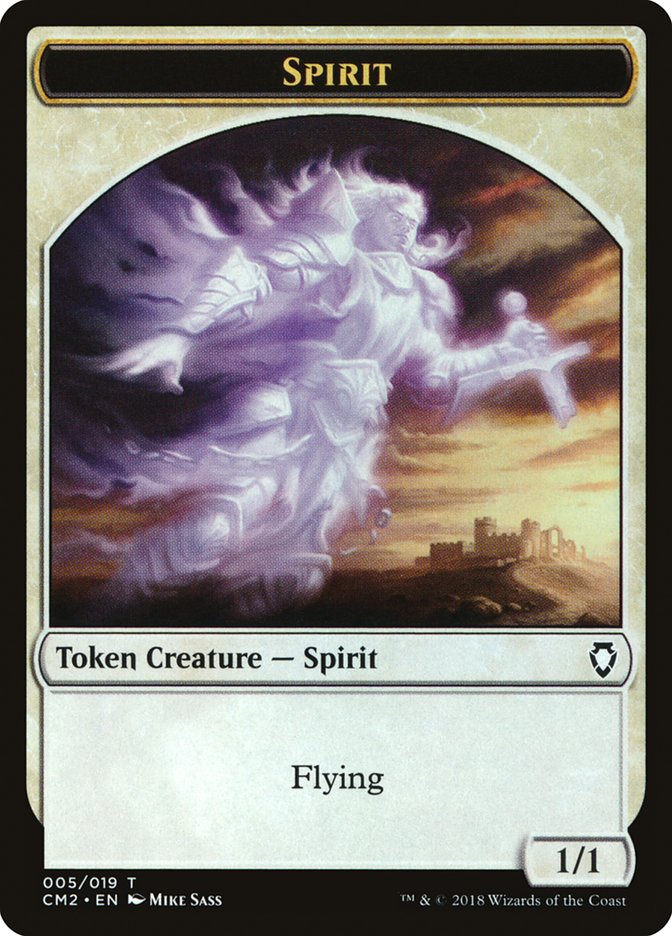 Spirit Token [Commander Anthology Volume II Tokens] | Dragon's Lair Comics and Fantasy Houston TX