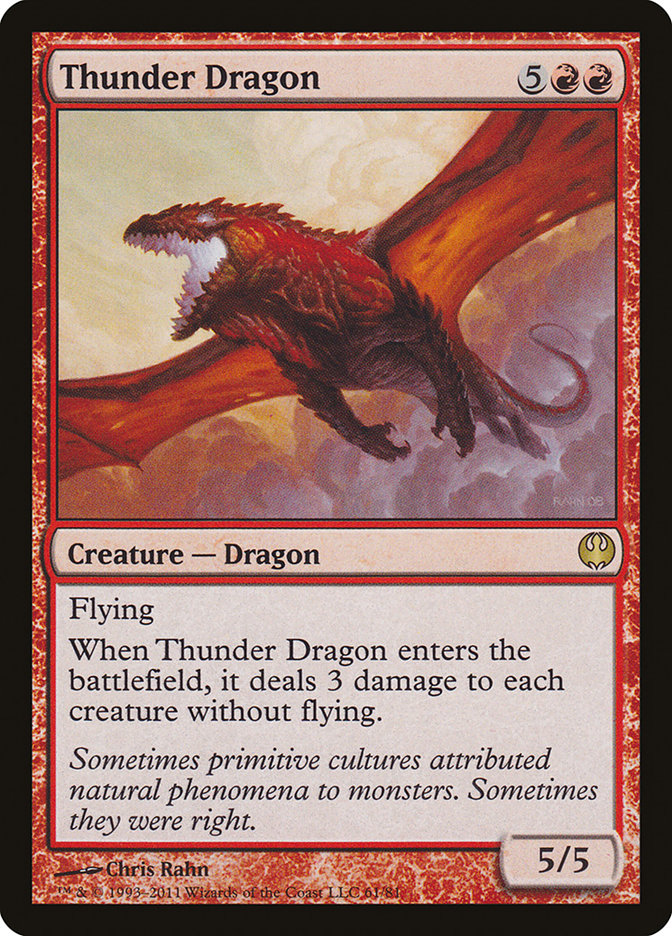 Thunder Dragon [Duel Decks: Knights vs. Dragons] | Dragon's Lair Comics and Fantasy Houston TX