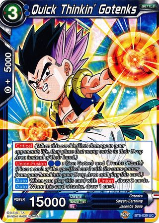 Quick Thinkin' Gotenks (BT5-039) [Miraculous Revival] | Dragon's Lair Comics and Fantasy Houston TX