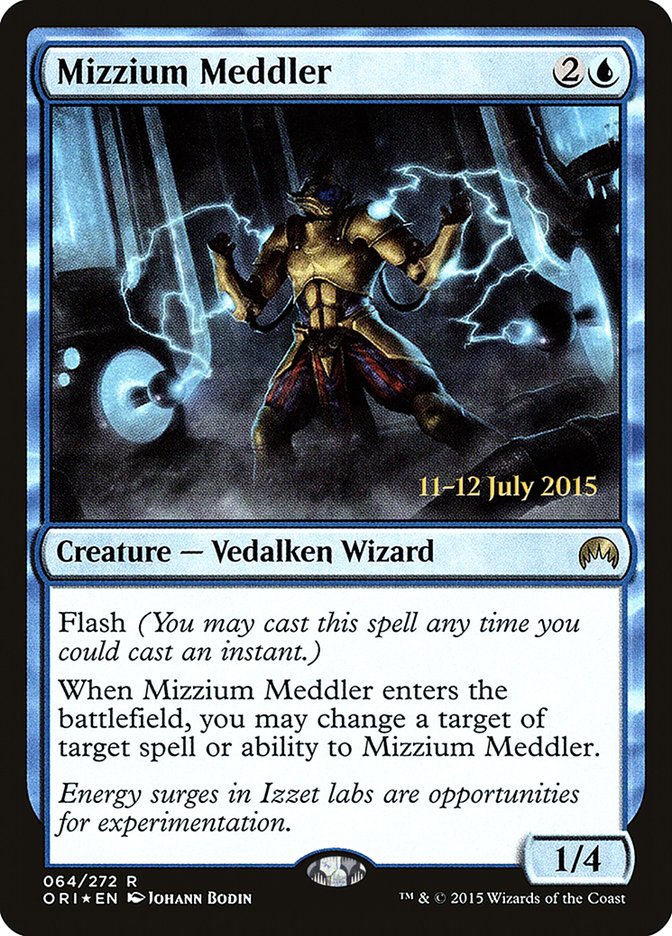 Mizzium Meddler [Magic Origins Prerelease Promos] | Dragon's Lair Comics and Fantasy Houston TX