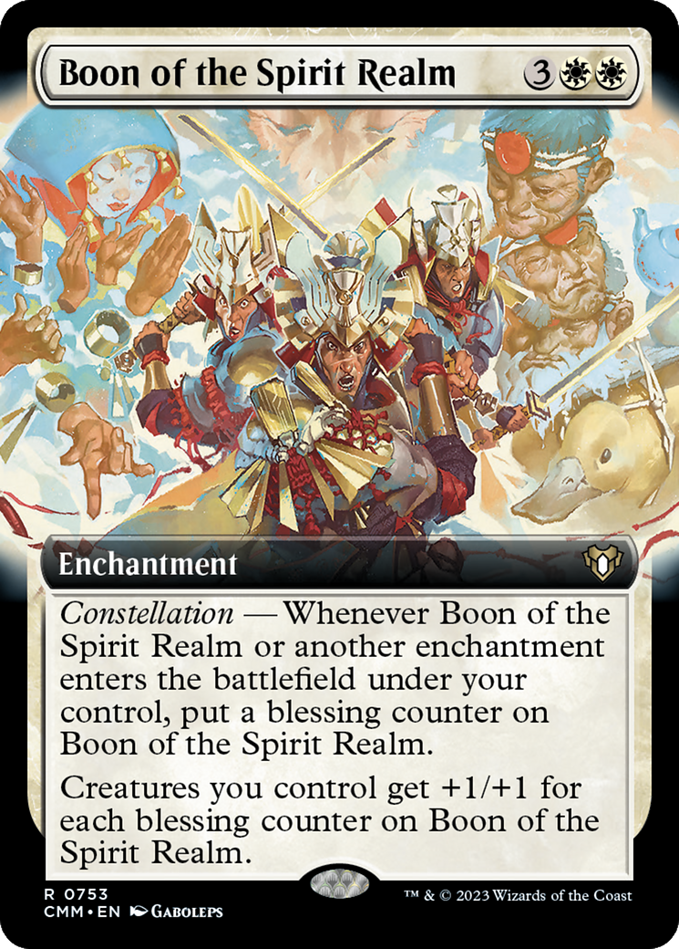 Boon of the Spirit Realm (Extended Art) [Commander Masters] | Dragon's Lair Comics and Fantasy Houston TX