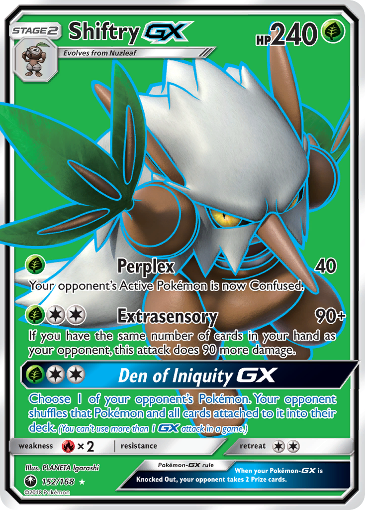 Shiftry GX (152/168) [Sun & Moon: Celestial Storm] | Dragon's Lair Comics and Fantasy Houston TX