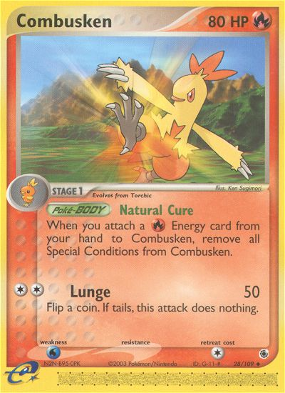 Combusken (28/109) [EX: Ruby & Sapphire] | Dragon's Lair Comics and Fantasy Houston TX