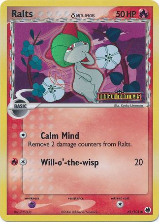 Ralts (61/101) (Delta Species) (Stamped) [EX: Dragon Frontiers] | Dragon's Lair Comics and Fantasy Houston TX