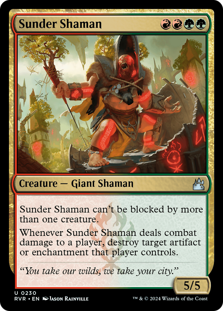 Sunder Shaman [Ravnica Remastered] | Dragon's Lair Comics and Fantasy Houston TX