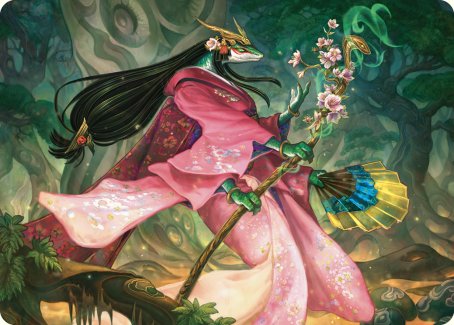 Sakiko, Mother of Summer Art Card [Commander Masters Art Series] | Dragon's Lair Comics and Fantasy Houston TX