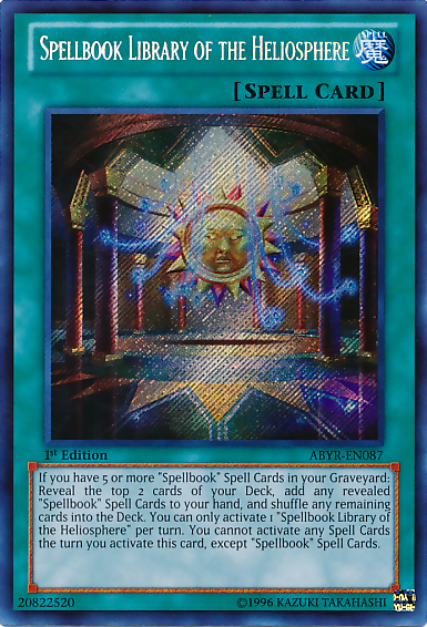 Spellbook Library of the Heliosphere [ABYR-EN087] Secret Rare | Dragon's Lair Comics and Fantasy Houston TX