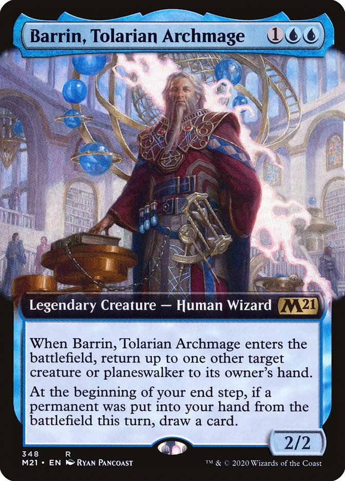 Barrin, Tolarian Archmage (Extended Art) [Core Set 2021] | Dragon's Lair Comics and Fantasy Houston TX