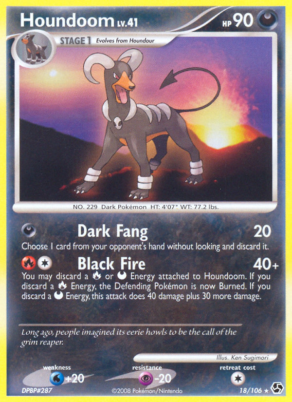 Houndoom (18/106) [Diamond & Pearl: Great Encounters] | Dragon's Lair Comics and Fantasy Houston TX