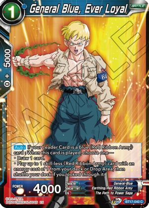 General Blue, Ever Loyal (BT17-040) [Ultimate Squad] | Dragon's Lair Comics and Fantasy Houston TX