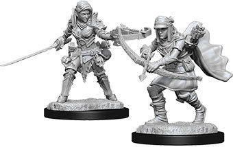 Wizkids Pathfinder Deep Cuts Unpainted Miniatures: W7 Female Half-Elf Ranger | Dragon's Lair Comics and Fantasy Houston TX