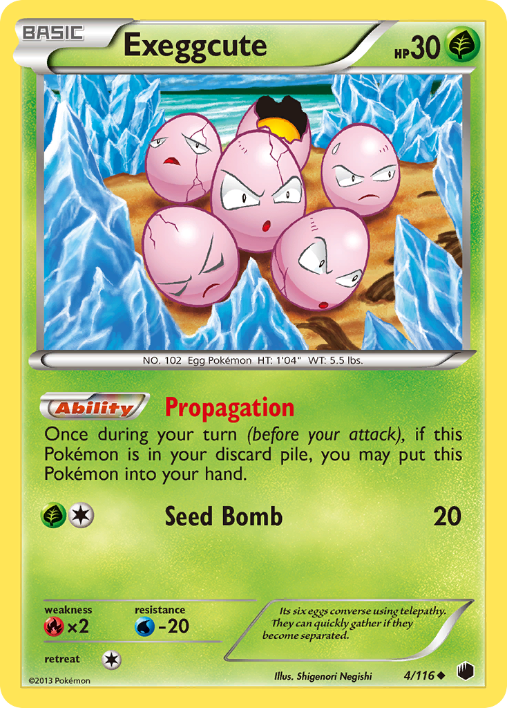 Exeggcute (4/116) [Black & White: Plasma Freeze] | Dragon's Lair Comics and Fantasy Houston TX