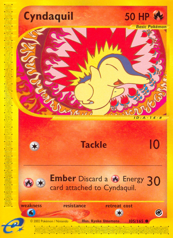 Cyndaquil (105/165) [Expedition: Base Set] | Dragon's Lair Comics and Fantasy Houston TX