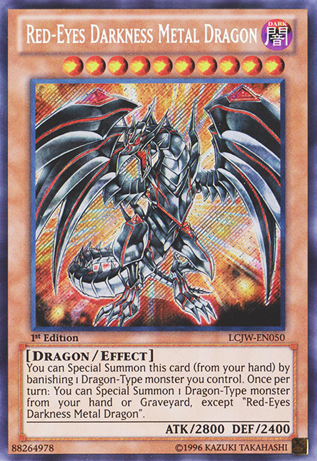 Red-Eyes Darkness Metal Dragon [LCJW-EN050] Secret Rare | Dragon's Lair Comics and Fantasy Houston TX