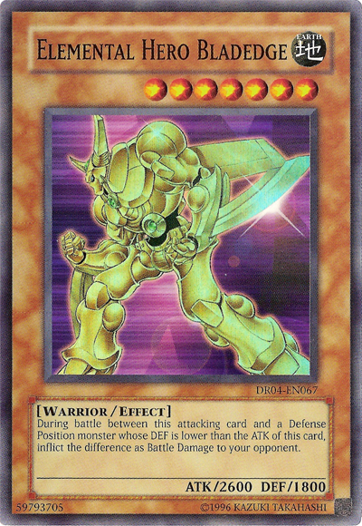 Elemental Hero Bladedge [DR04-EN067] Super Rare | Dragon's Lair Comics and Fantasy Houston TX