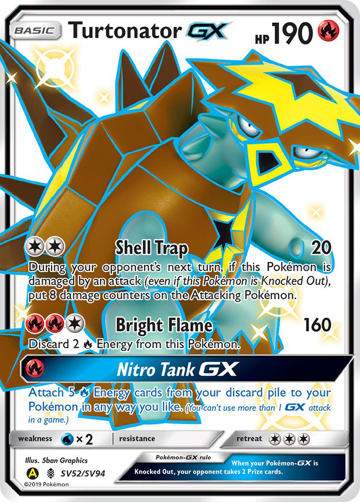 Turtonator GX (SV52/SV94) [Sun & Moon: Hidden Fates - Shiny Vault] | Dragon's Lair Comics and Fantasy Houston TX