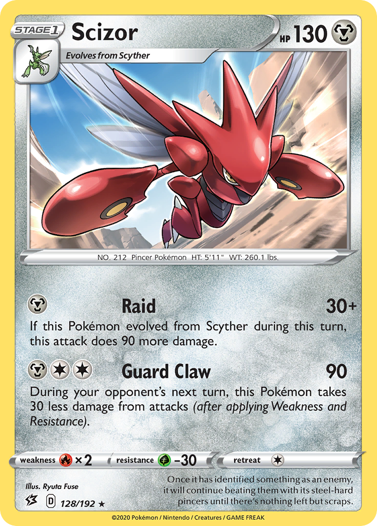 Scizor (128/192) [Sword & Shield: Rebel Clash] | Dragon's Lair Comics and Fantasy Houston TX