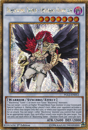 Blackwing Tamer - Obsidian Hawk Joe [PGL2-EN012] Gold Secret Rare | Dragon's Lair Comics and Fantasy Houston TX