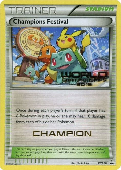 Champions Festival (XY176) (2016 Champion) [XY: Black Star Promos] | Dragon's Lair Comics and Fantasy Houston TX