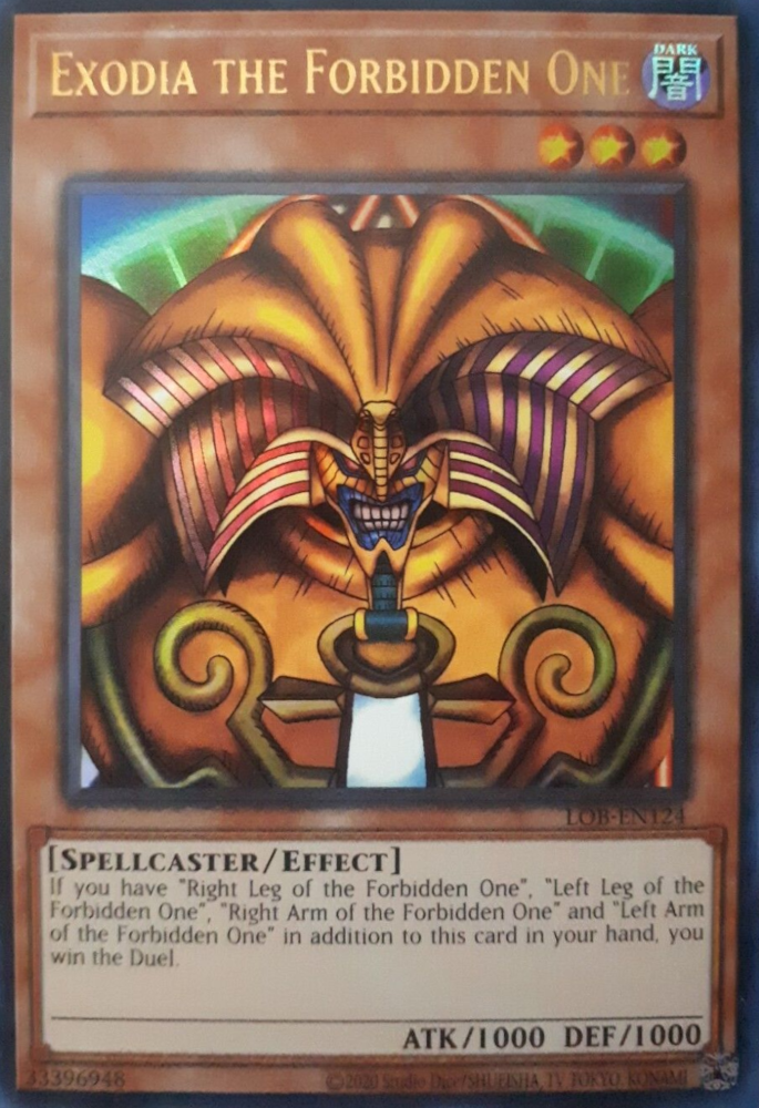 Exodia the Forbidden One (25th Anniversary) [LOB-EN124] Ultra Rare | Dragon's Lair Comics and Fantasy Houston TX