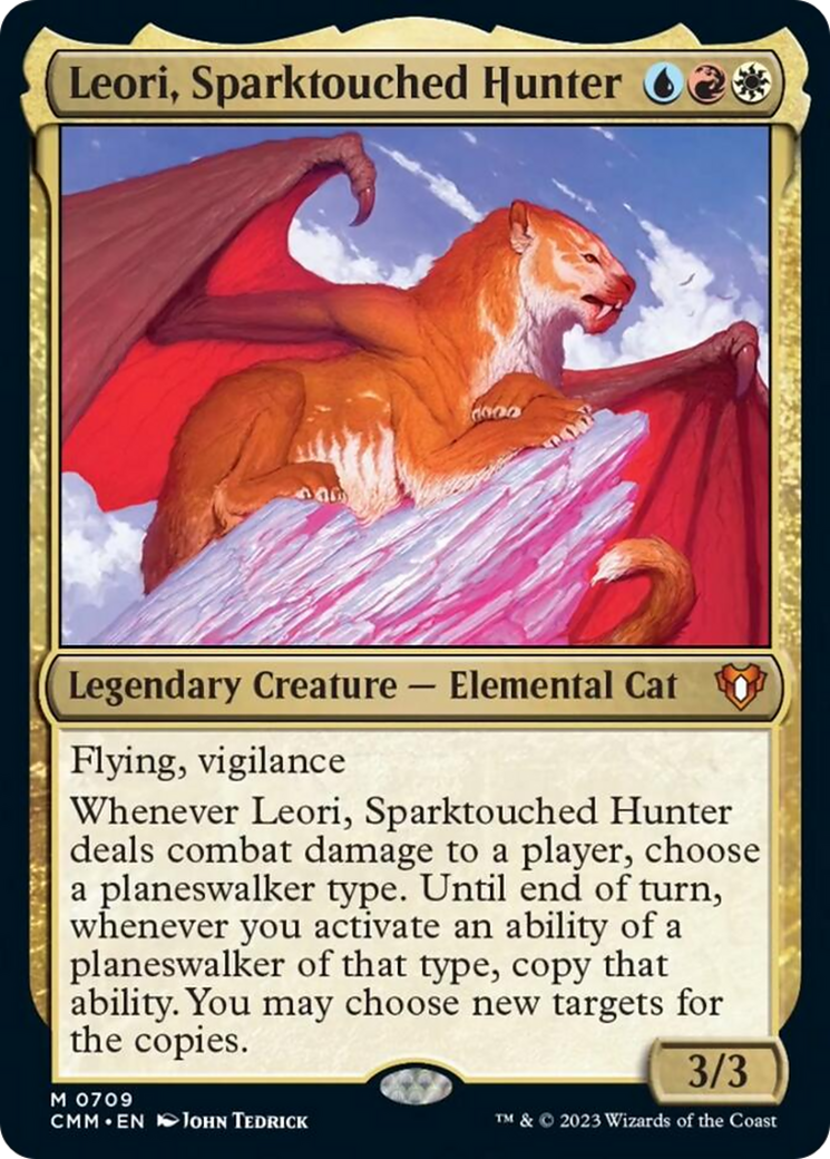 Leori, Sparktouched Hunter [Commander Masters] | Dragon's Lair Comics and Fantasy Houston TX