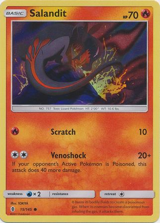 Salandit (15/145) (Collection Promo) [Sun & Moon: Guardians Rising] | Dragon's Lair Comics and Fantasy Houston TX