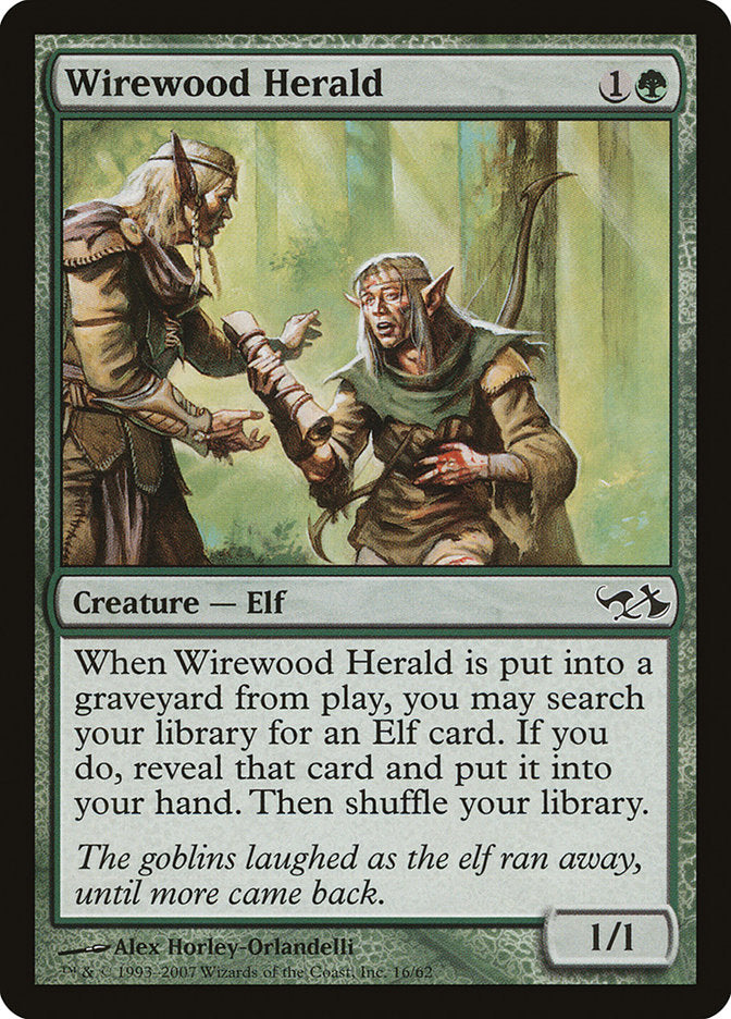 Wirewood Herald [Duel Decks: Elves vs. Goblins] | Dragon's Lair Comics and Fantasy Houston TX