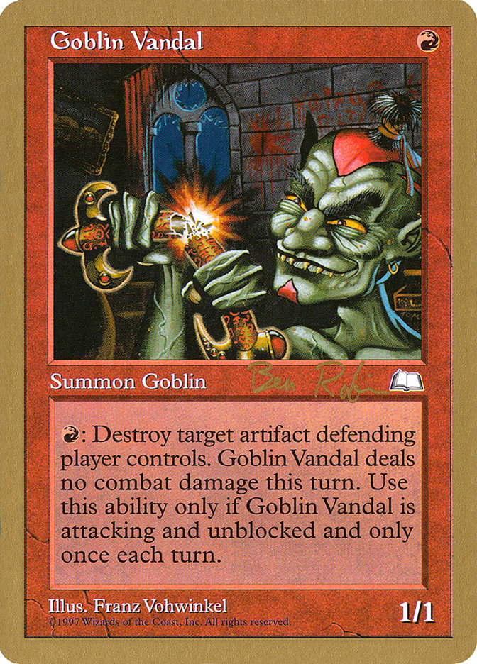 Goblin Vandal (Ben Rubin) [World Championship Decks 1998] | Dragon's Lair Comics and Fantasy Houston TX