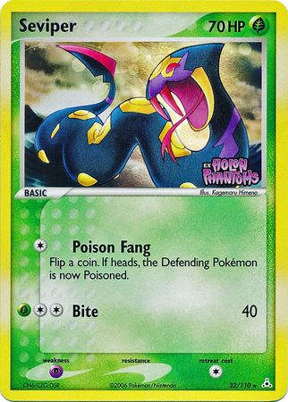 Seviper (32/110) (Stamped) [EX: Holon Phantoms] | Dragon's Lair Comics and Fantasy Houston TX