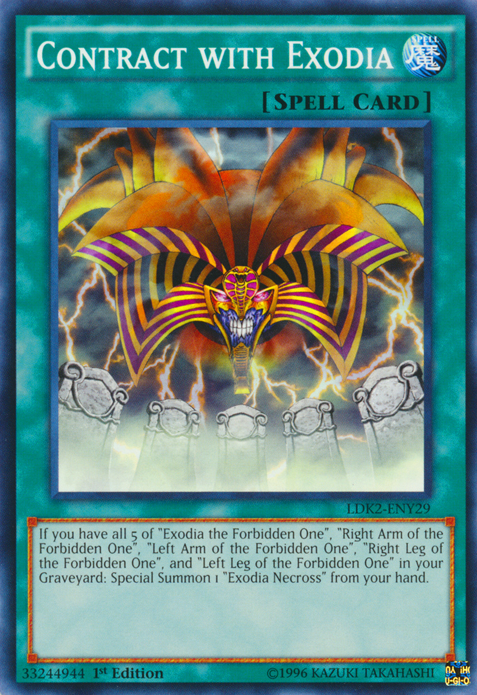 Contract with Exodia [LDK2-ENY29] Common | Dragon's Lair Comics and Fantasy Houston TX