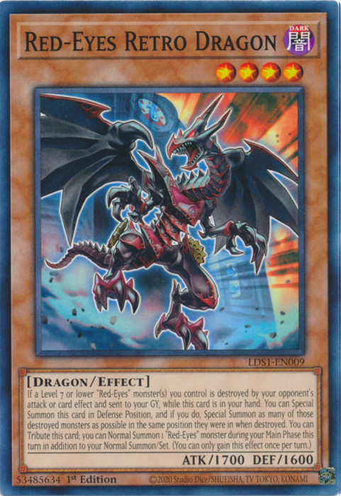 Red-Eyes Retro Dragon [LDS1-EN009] Common | Dragon's Lair Comics and Fantasy Houston TX