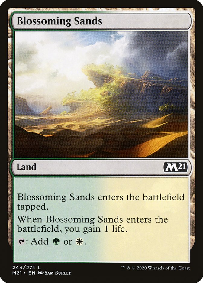 Blossoming Sands [Core Set 2021] | Dragon's Lair Comics and Fantasy Houston TX